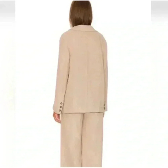 Free People Linen suit blazer jacket size M - Picture 3 of 7